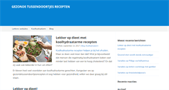 Desktop Screenshot of gezondetussendoortjesrecepten.nl