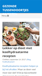 Mobile Screenshot of gezondetussendoortjesrecepten.nl